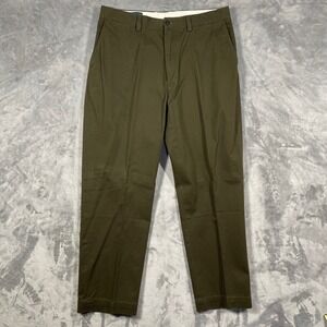Vintage Polo Ralph Lauren Prospect Pants Olive Green Cotton Men's 36(35)x30